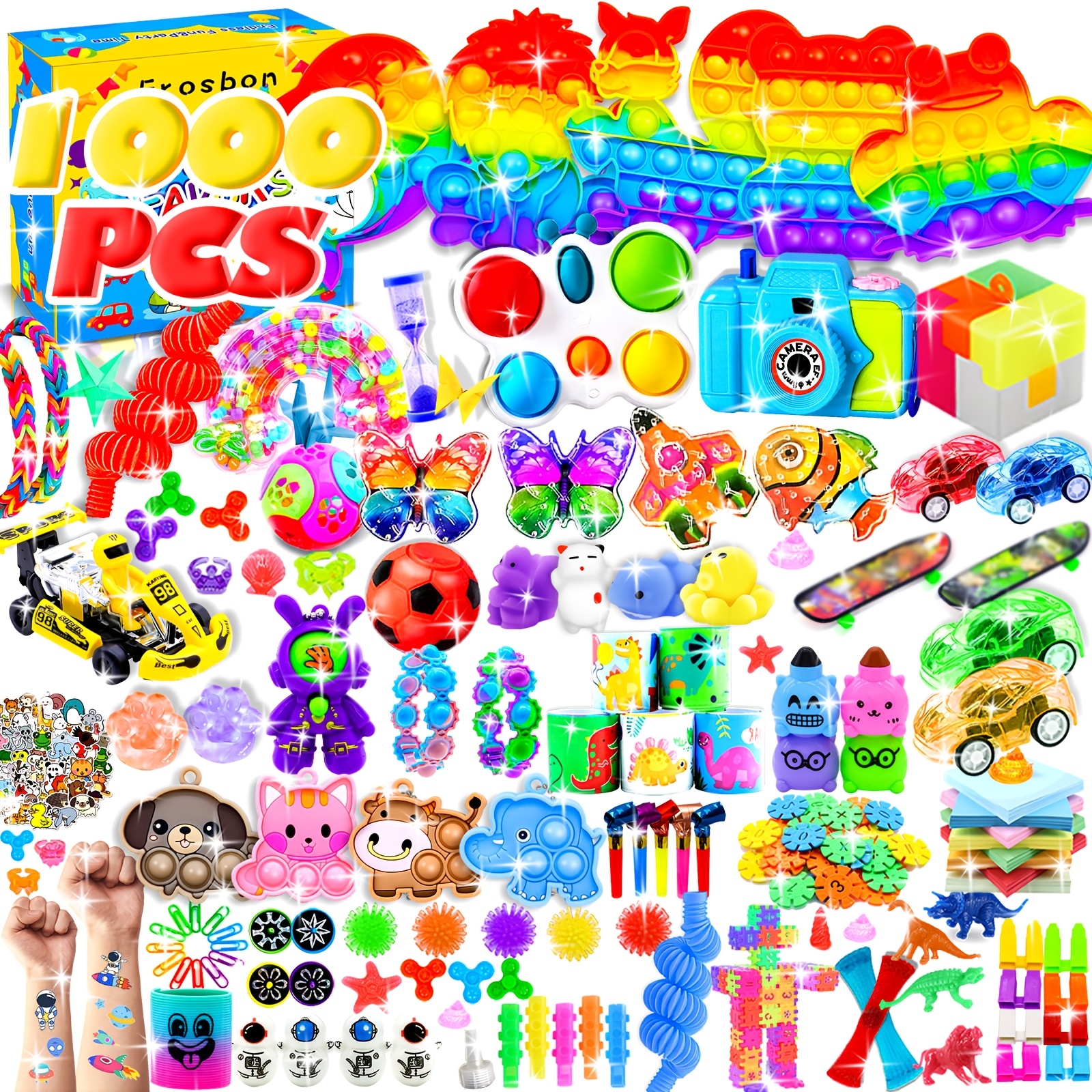 TEMU 1000pcs Party Favors For Kids Birthday, Classroom Prizes, Carnival Prizes, , Toy, Party Supplies, Loot Bag, Multi-ltem Party Favor Packs, Fun