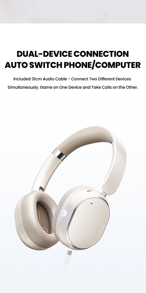 Philips Wireless Bluetooth Headphones, Over-Ear Wireless Headphones, ANC Hybrid Active Noise Cancelling Headphones, HiFi Surround Sound Over-Ear Wireless Headphones, for iPhone and Android, 80 Hours of Playtime, with Five ENC Noise Cancelling