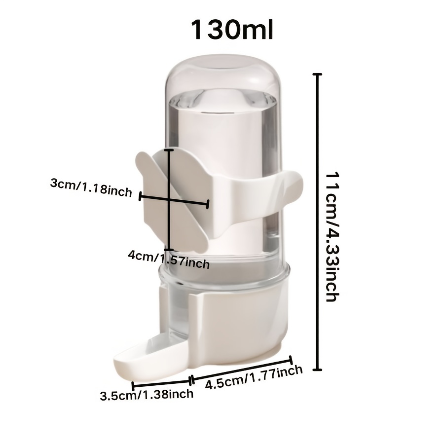 1pc Parrot Water Dispenser And Food Box, Suitable For Horizontal And Vertical Wire Birdcages, Without Battery