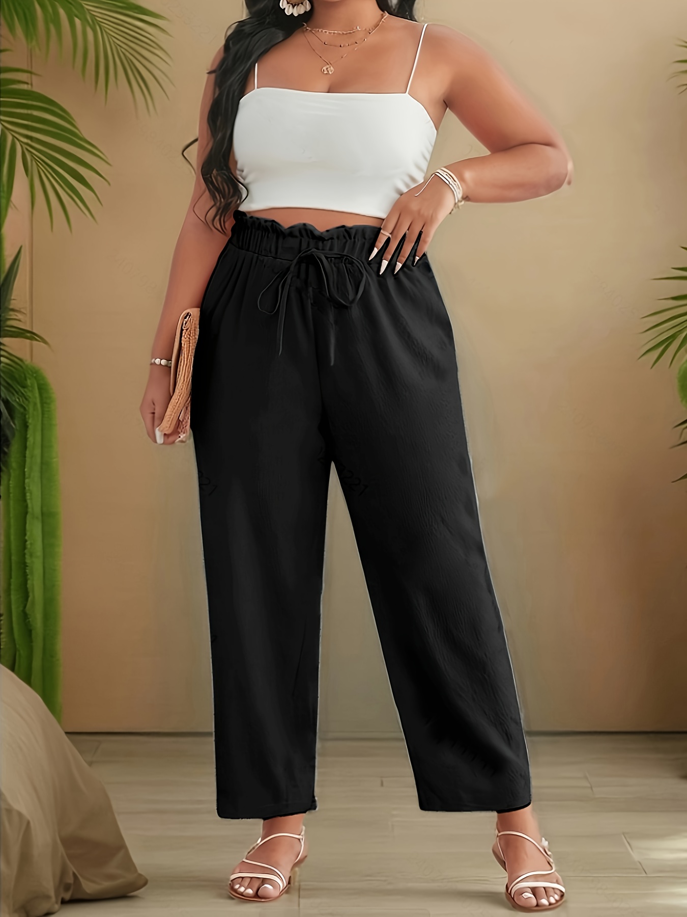 Waist Michael Kors Pants Womens Olive Threshold Wide Leg Pants