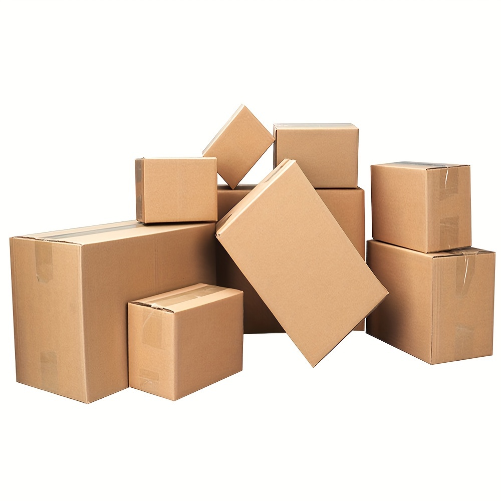 

100pcs Corrugated Paper Boxes 8x6x4inch/20.3*15.2*10cm Yellow