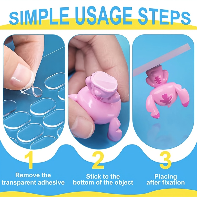 Transparent Double-Sided Adhesive Dots, Removable Sticky Points for Museum Glue Paste Poster Mounting Balloon Crafts DIY Holiday Party Decorations