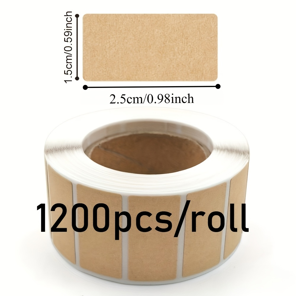 TEMU 1200pcs/Rouleau Notes Autocollantes en Papier , Étiquettes Nominatives, Autocollants de Classification pour Rangement, Étiquettes de
