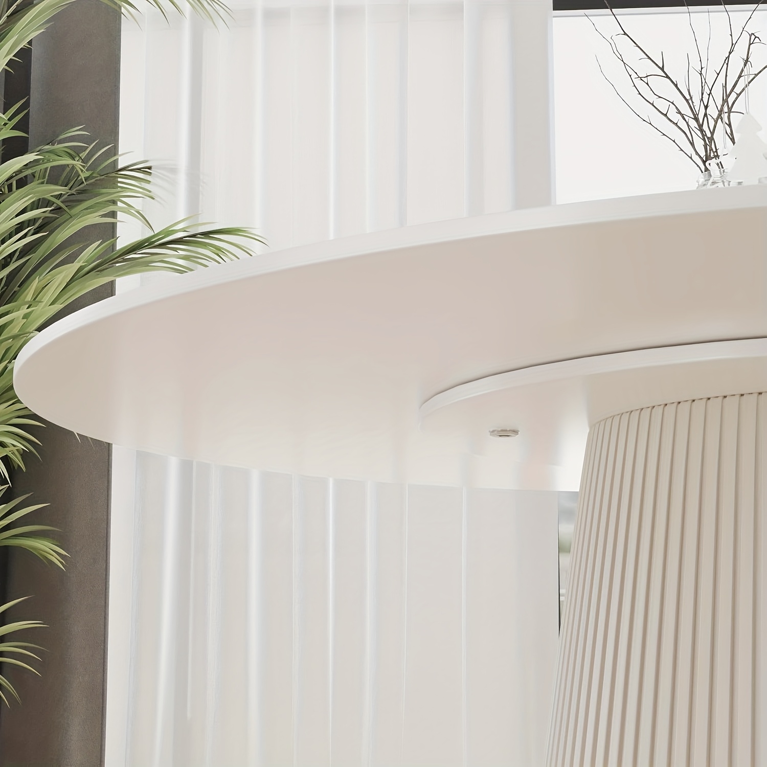 53   table suitable for 6 8 people table only chairs not included   dining rooms or kitchens featuring a glossy sintered stone top and a beige solid wood base ideal for restaurants as well Product details 8