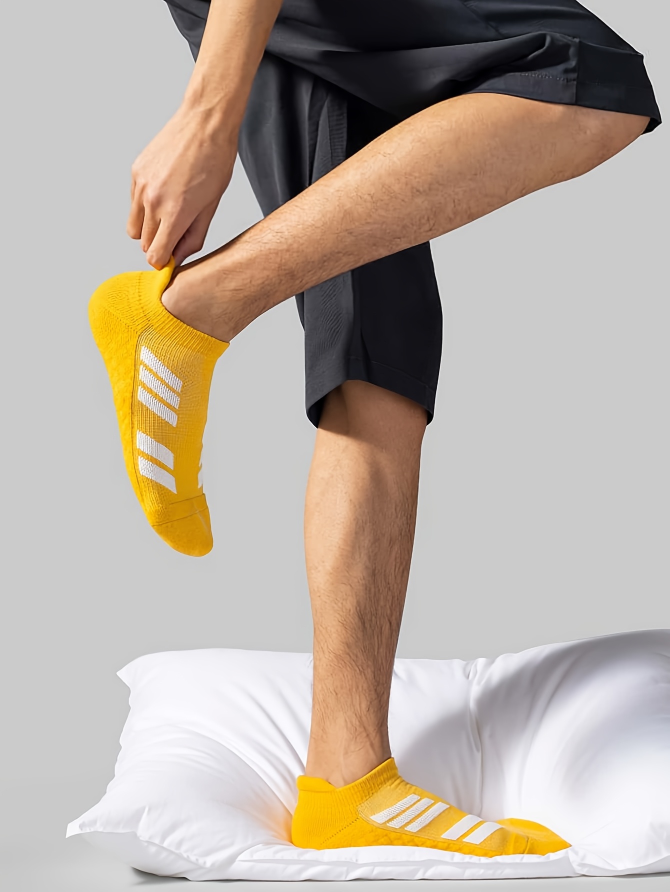 1/3/5 pairs Men's and Women's outdoor sports socks, spring/summer thin breathable boat socks, toe design, running socks, fitness socks for daily wear