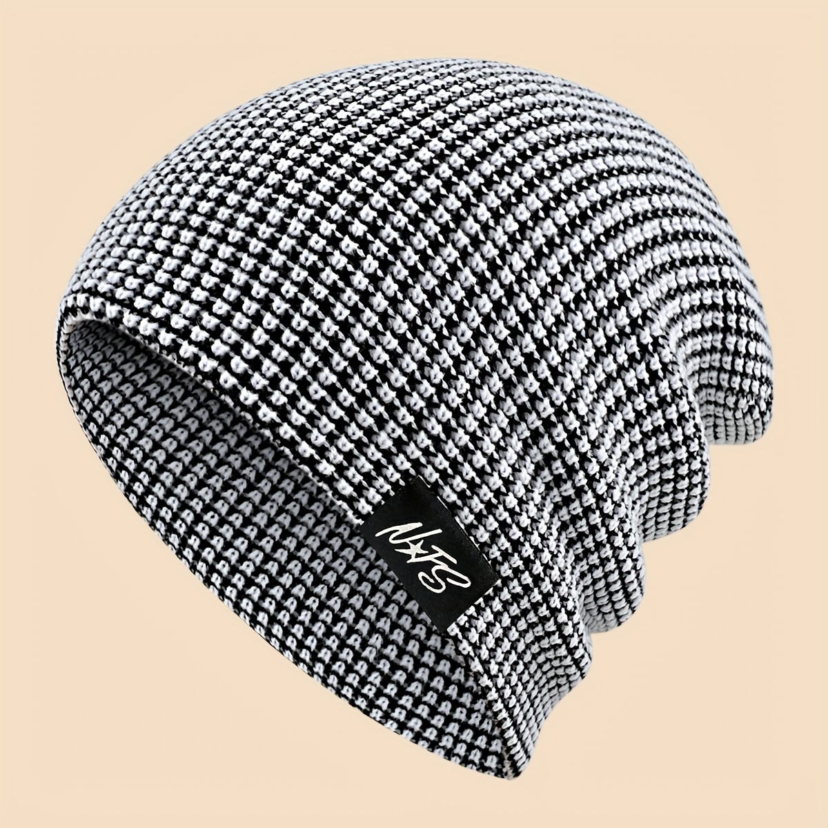 TEMU 1pc Slouchy Beanie, A Warm Hat For Autumn And Winter, Breathable And Comfortable, Unisex Winter Outdoor Ski Hat, Fashionable Outdoor Warm Hat,