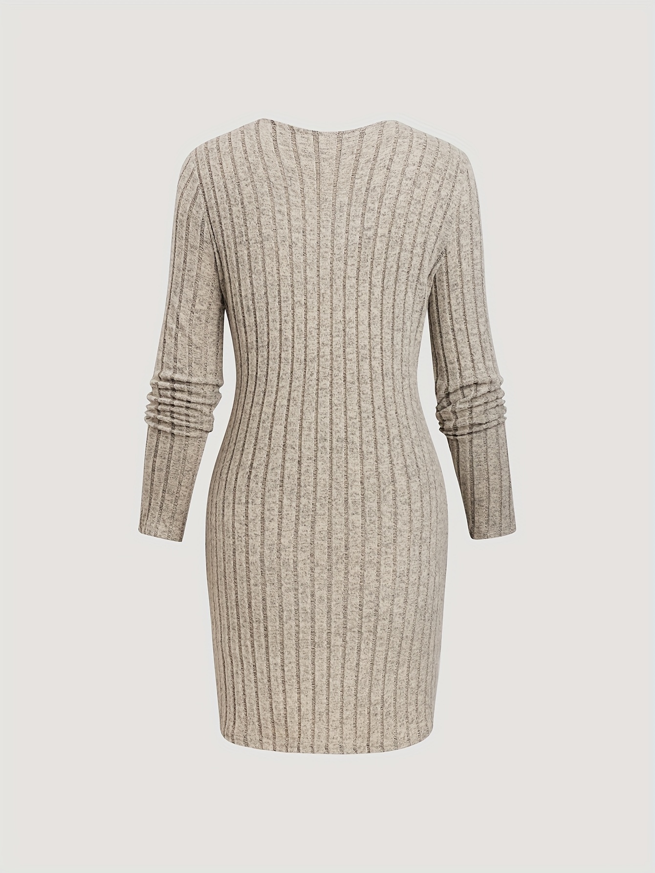 solid color asymmetrical neck ribbed sweater imitation - Temu Mauritius
