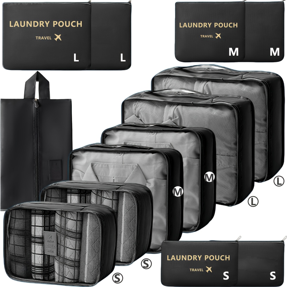 7pcs 13pcs packing cubes for suitcases travel luggage packing organizers   essentials luggage organizer with shoe toiletries laundry bag