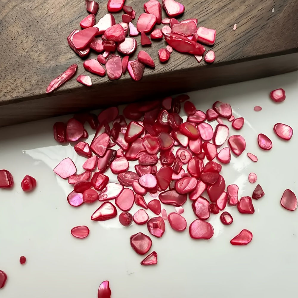 280pcs Natural Abalone Shell Chips for DIY Crafts