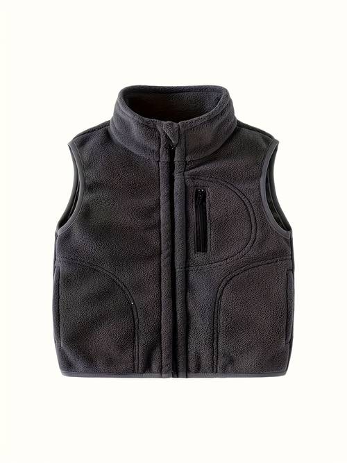 chaleco polar de cuello para niño, invierno y otoño, chaleco , chaqueta chaleco casual y