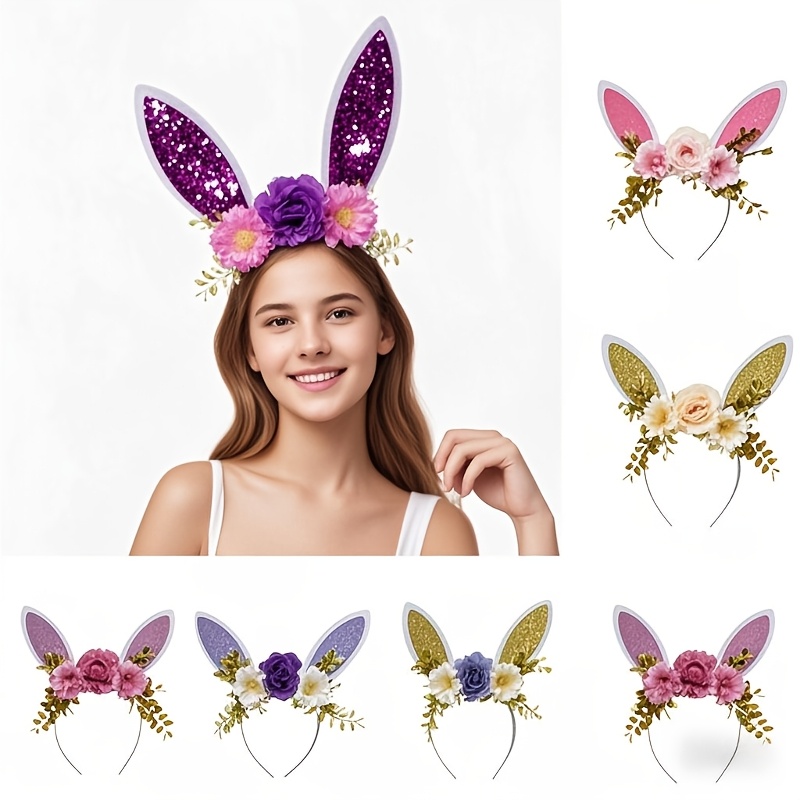 Hasenohren Stirnband Für Damen – Weißes Oster-Kostüm-Accessoire Für Partys & Cosplay