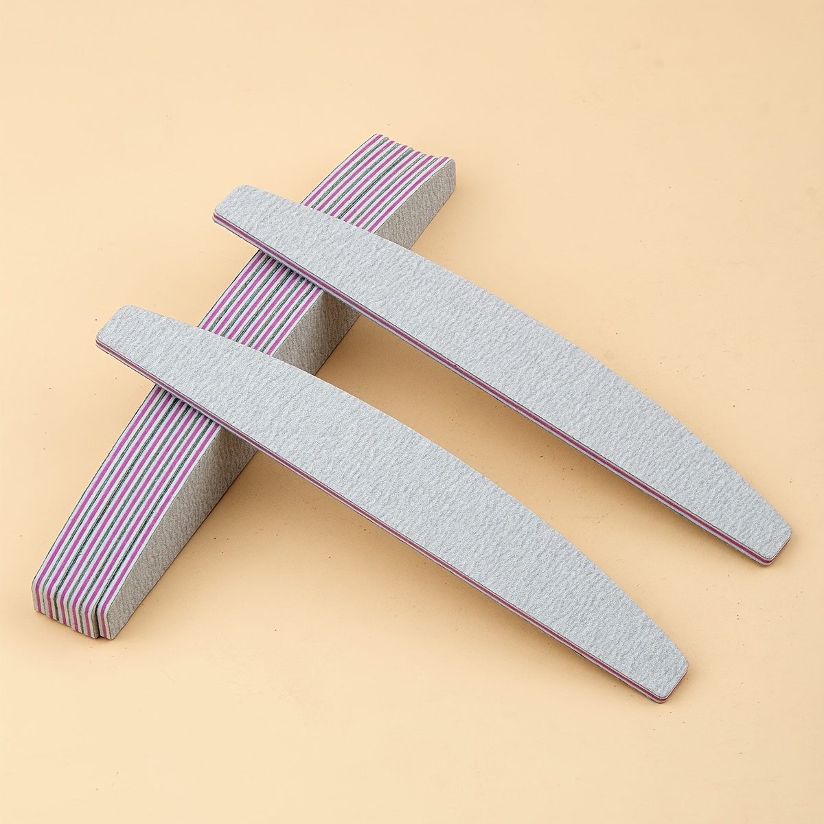 100/180 Density Frosted Nail File and Buffer Professional Double-Sided Emery Plate Acrylic Nail Repair Tool