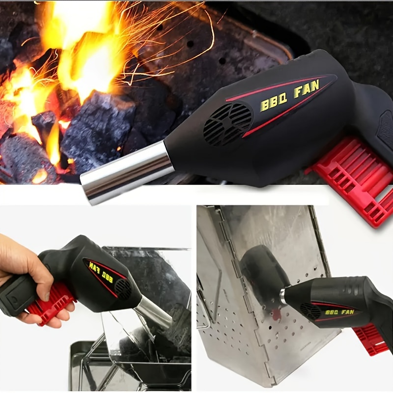 

Portable Bbq Fan Blower For Camping And Outdoor Cooking, Handheld Plastic Grill Fan With Touch Control And Multiple Components Included, Ideal For Quick And Efficient Fire Starting