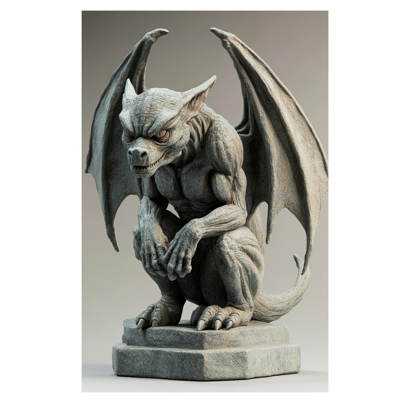 

Gargoyle Dragon Canvas - 12x18" Poster For Home, Office, And Entertainment , Room Decor