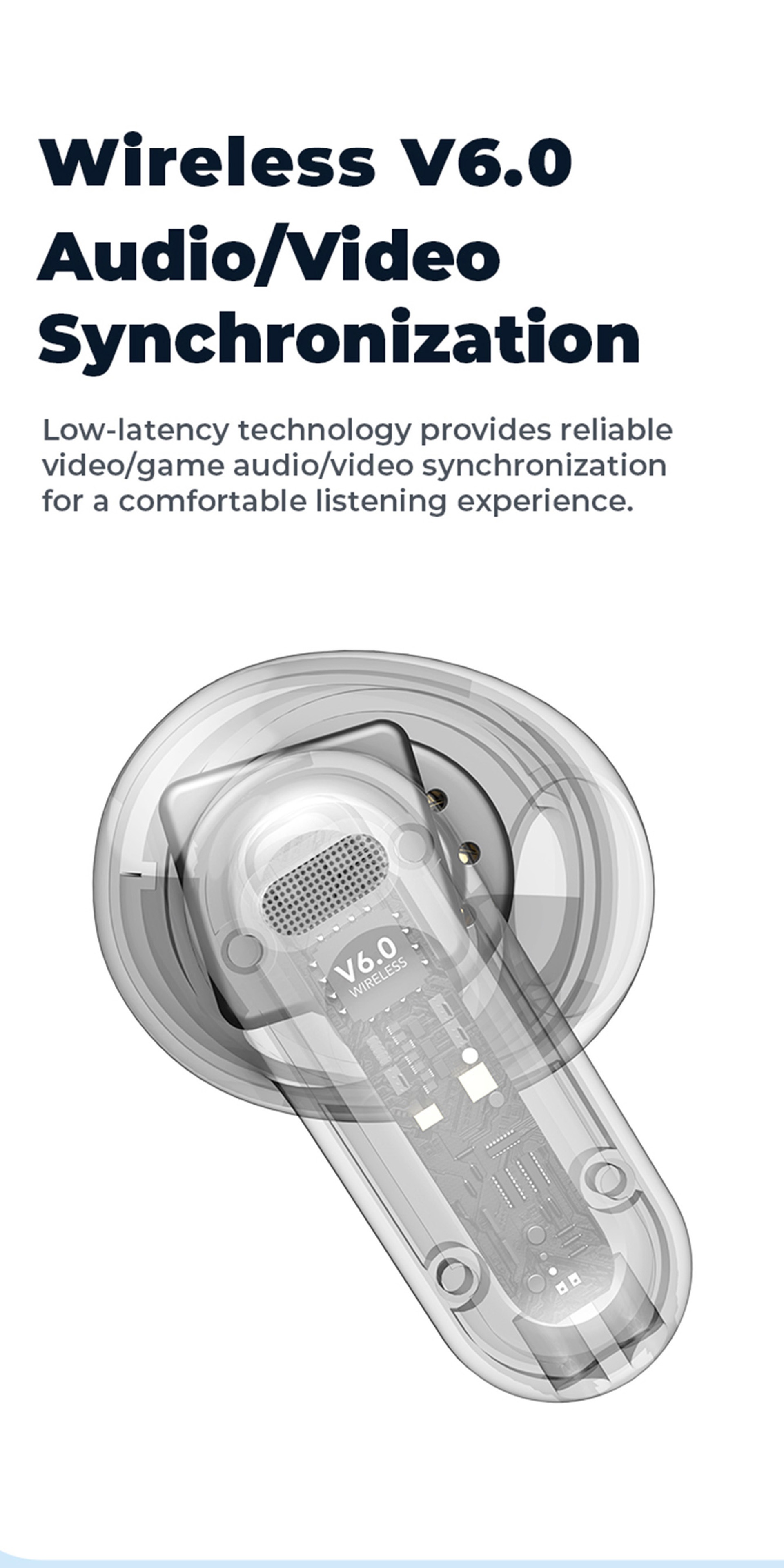 1pc HTC NE20 Wireless Translation Earbuds, Equipped with Translation for Over 136 Languages, Enabling Better Cross-linguistic Communication. Features V6.0 Low-latency Wireless Connectivity, Active Noise Cancellation for Undisturbed Sleep