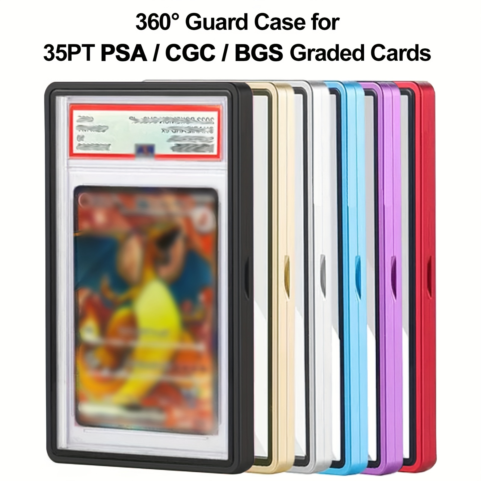 metal protective case for psa cgc bgs slabs provide protection for your collection and add a   multiple color options