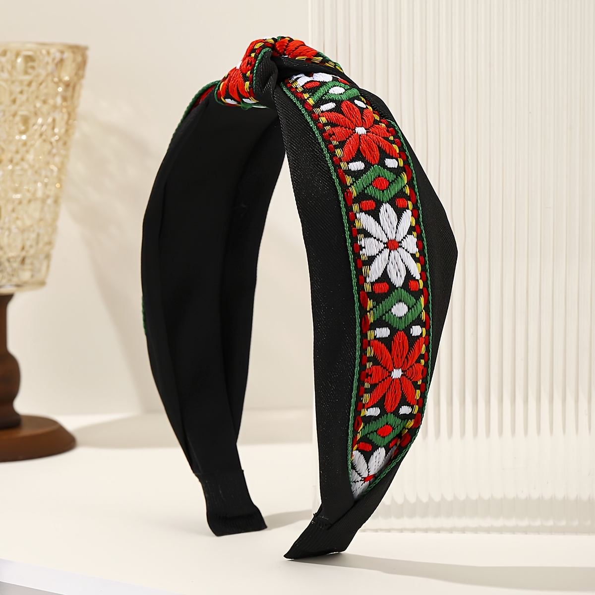 TEMU 1pc Elegant Heart-knotted Hairband | Single Piece Dress Up Headband For Valentine's Day, Color Matching Design