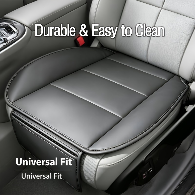 TEMU Coussin de Siège Auto, Nouveau Coussin de Fond Universel Résistant à l', Facile à Nettoyer et Facile à Installer pour Siège Conducteur et
