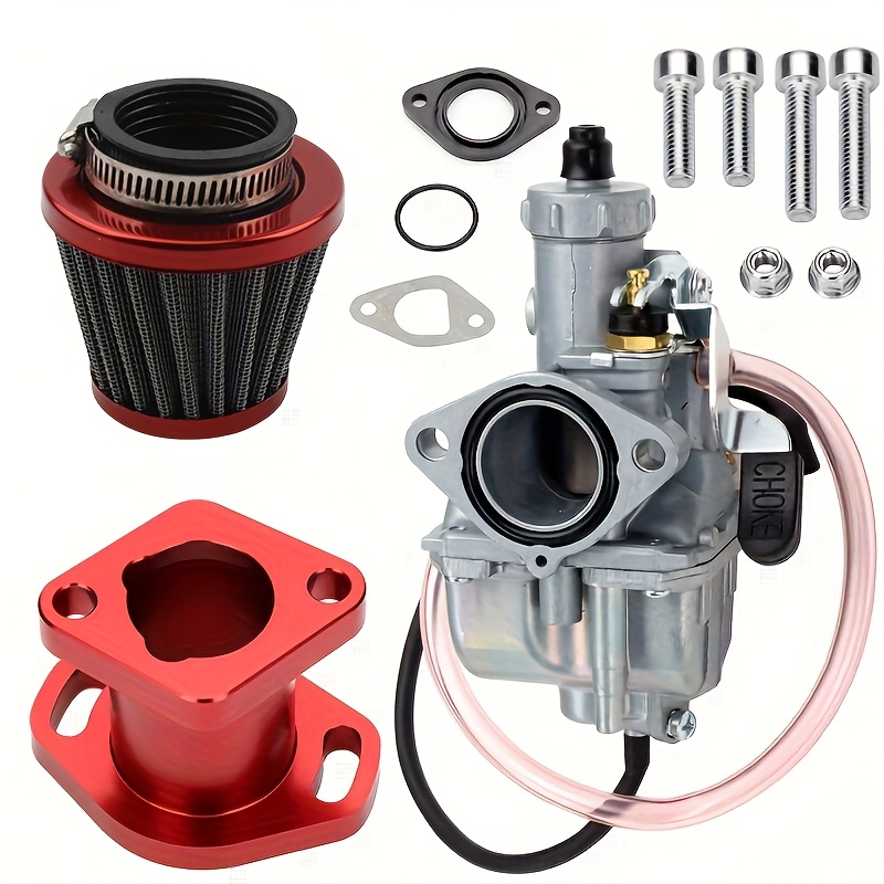 TEMU Vm22 26mm Carburetor Intake Manifold Y-pipe 38mm Air Filter Kit For 196cc For Gx200