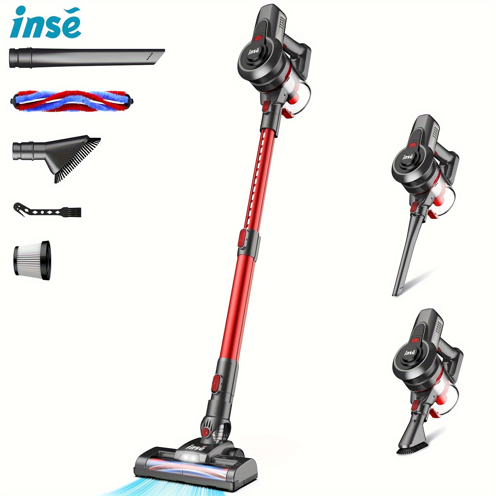 

Inse Cordless For N650, 6-in-1 , 2200mah Battery Up To 45 Mins , For Carpet Pet