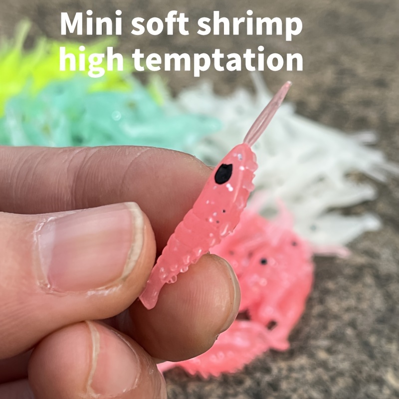 

Takami | 100pcs Of Soft Shrimp, 100pcs Per Pack, Bioluminescent Shrimp, Artificial , 20pcs Per Color, In A Mixed Set Of 5 Colors.