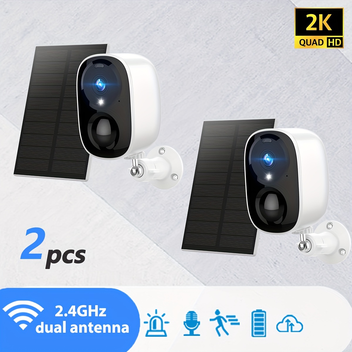 

2pcs - Tv Wireless Ip And Hd 2k 3mp Supports , Ip66 , / Sources, Free Of Fee And Detection.