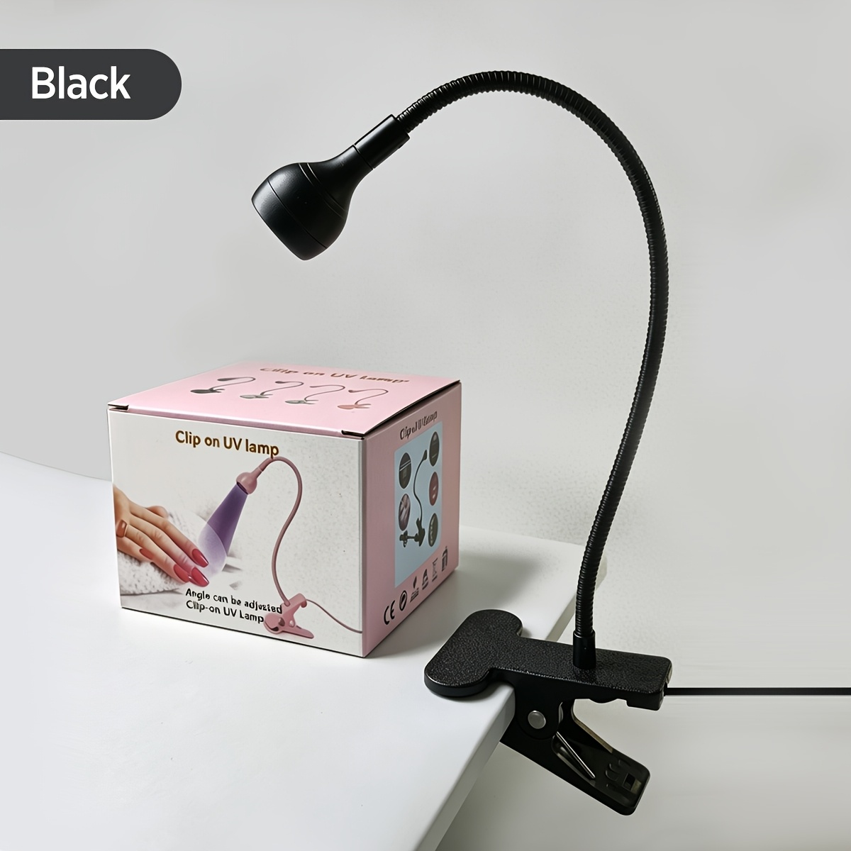 TEMU Table-clamp Nail Lamp, 360° Gooseneck Professional Nail Lamp, Usb-powered Portable Essential Tool For Nail Technicians, For Nail Salons/diy Nail