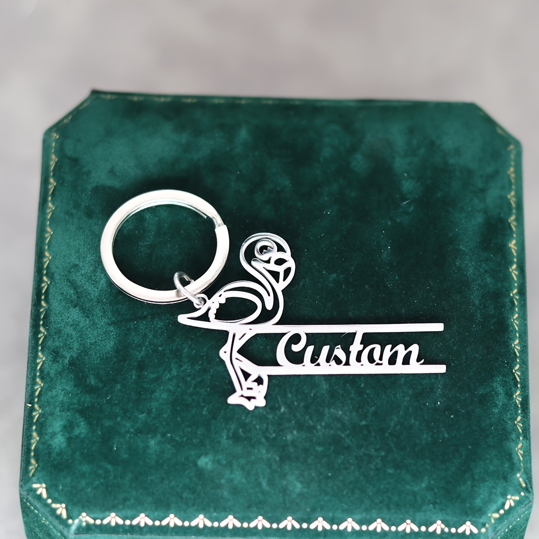 

1pc Personalized Keychain Tag, Stainless For , Engraved Pendant Key