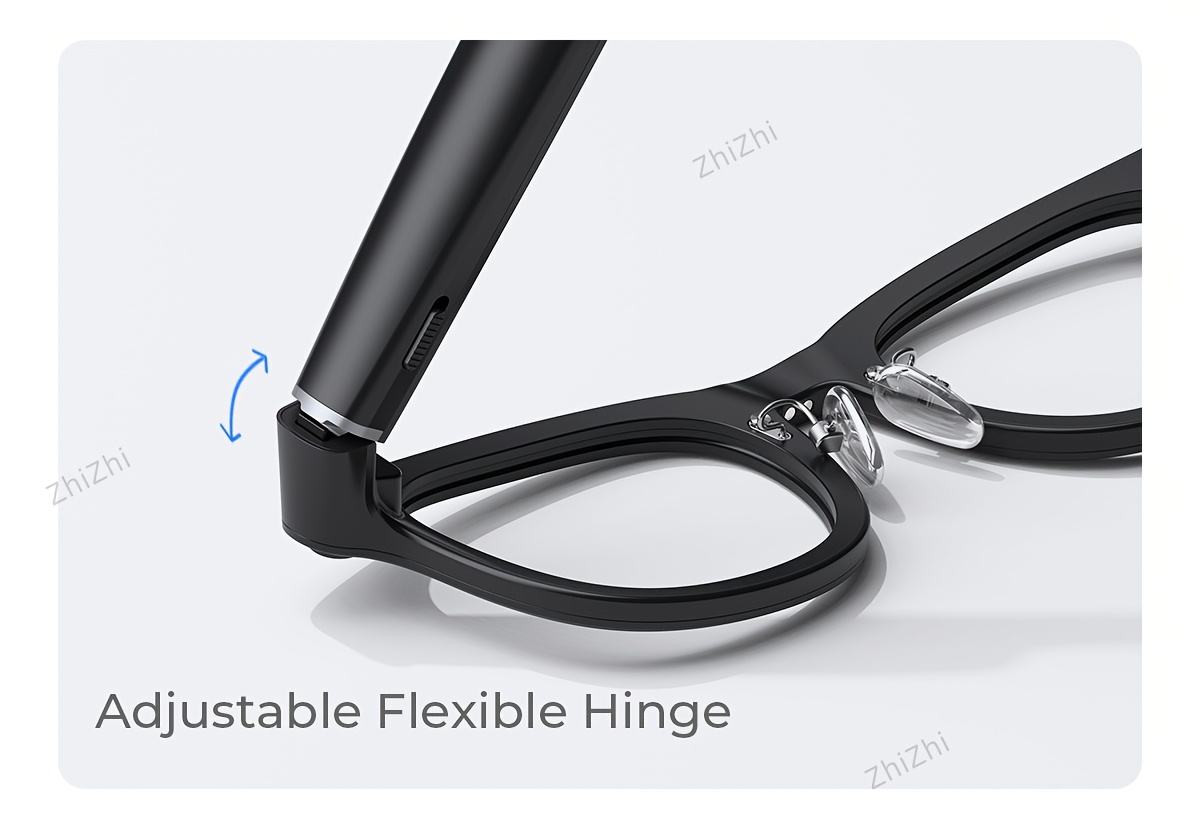 Zhizhi Ai Smart Glasses Ai with Camera And Audio for Men Women 4K with Charging Case Ai Smart Glasses Video Recording Chatgpt 800W Connect to Phone Equipped with a Chatgpt Translator And Dual Microphones for Noise Reduction