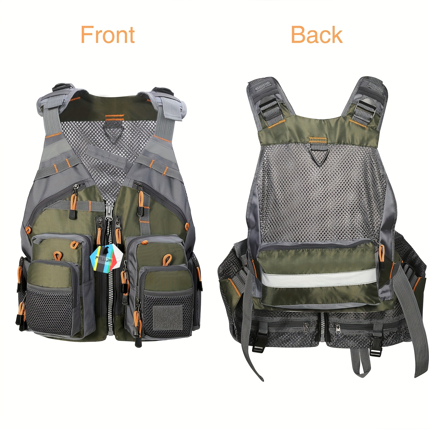 TEMU Father's Day Gift. Multi-pocket Fishing Vest. Fits All Adults Weighing 90-180 . Suitable For Sea Fishing, Rock Fishing, Boat Fishing, Fly