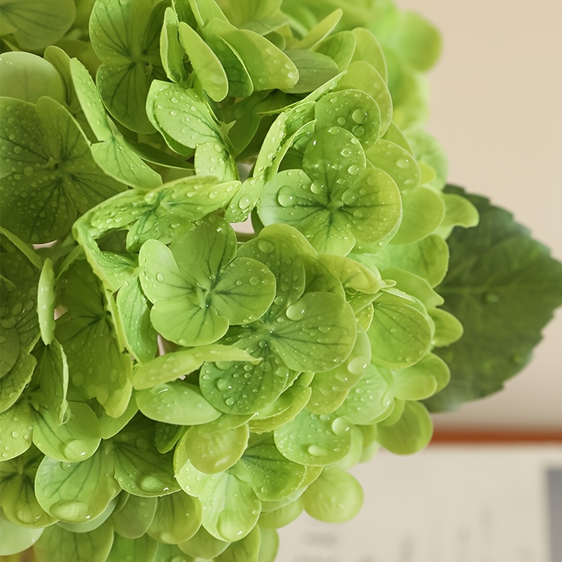 5pcs artificial large lifelike hydrangea flowers plastic flowers suitable for room dining table weddings parties holidays office hotel and scene decorations perfect decoration for mothers day