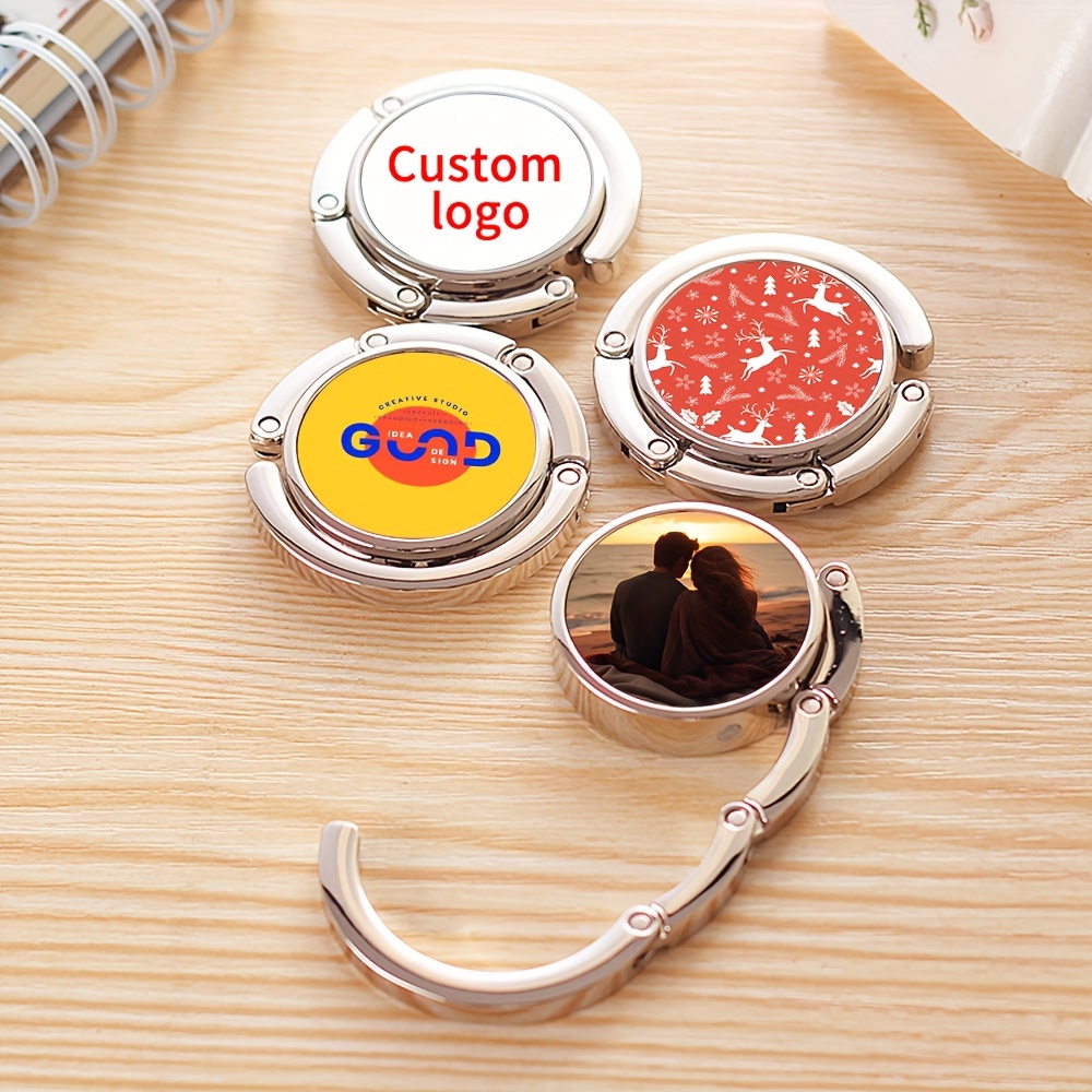 

Custom Photo Handbag Hook - Elegant Metal, Portable & Stylish Accessory For Women, Custom, Portable, Bag Hook, Photo