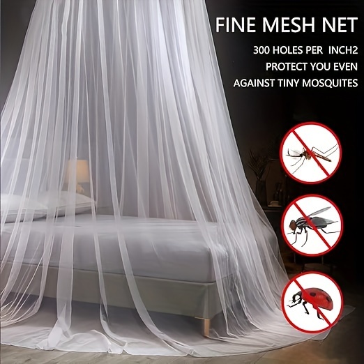 extra large white mosquito net canopy versatile for indoor outdoor use   camping   and garden protection fits single to   beds crib hanging bed net travel details 6