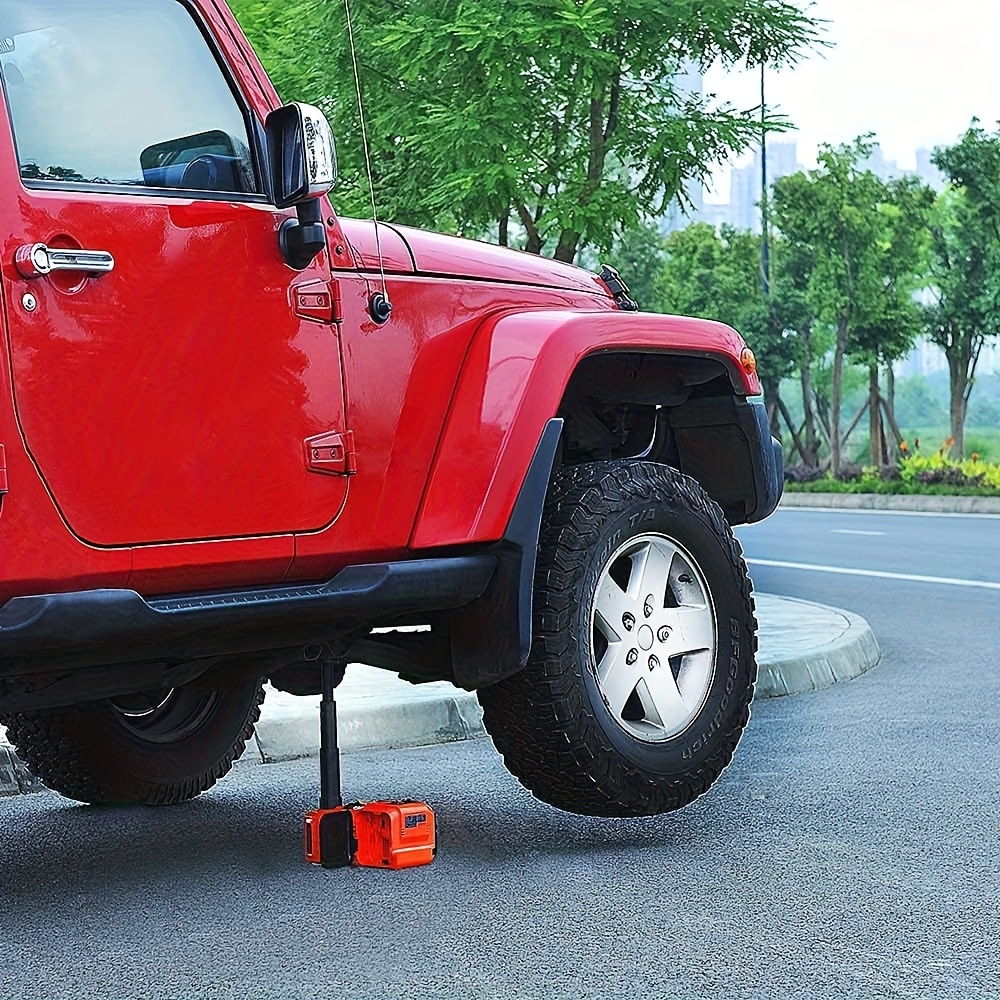  electric car jack 5ton 12v kit car jack hydraulic lifting range 6 1 17 7 inch with inflator electric jack for car suv sedan mpv change tires garage repair emergency kit Product details 7