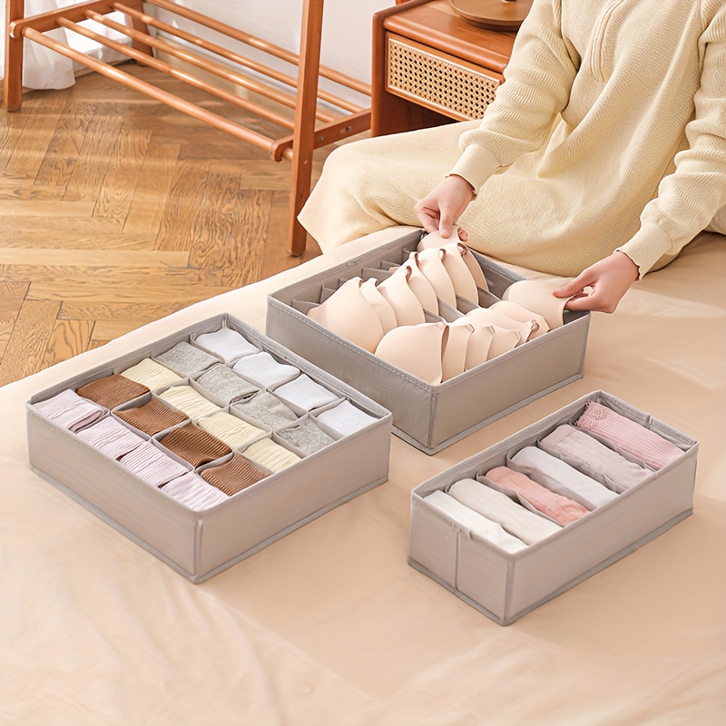 Underwear Storage Box Drawer Separation And Sorting Grid Underwear Sorting  Box