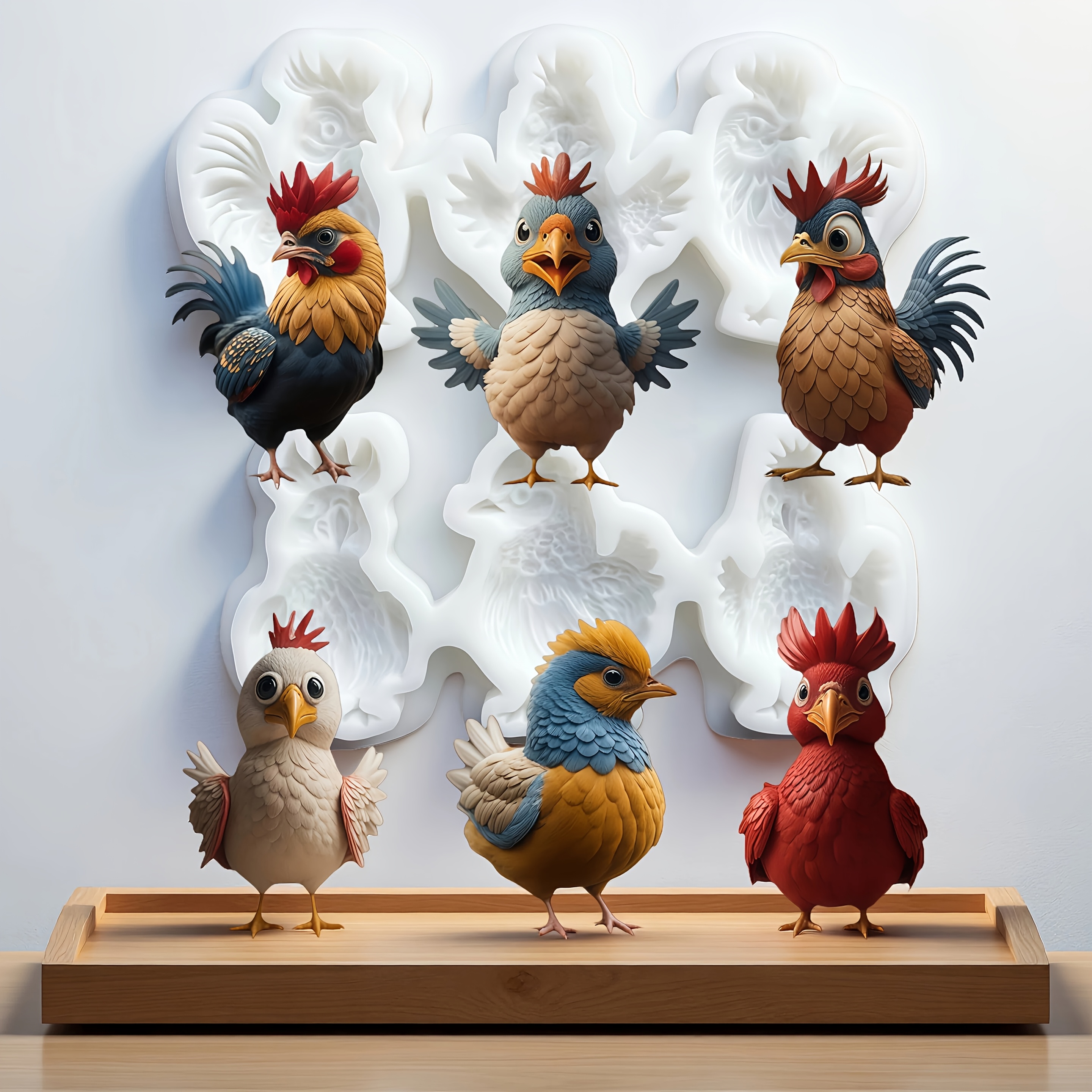 Image of 1pc, Chick-shaped Silicone Baking Mold - Reusable Multifunctional Mold For Candy, Soap, Candles, And Cakes, Suitable For Christmas, Halloween, Easter, And Thanksgiving - Durable, Soft, And Easy-to-