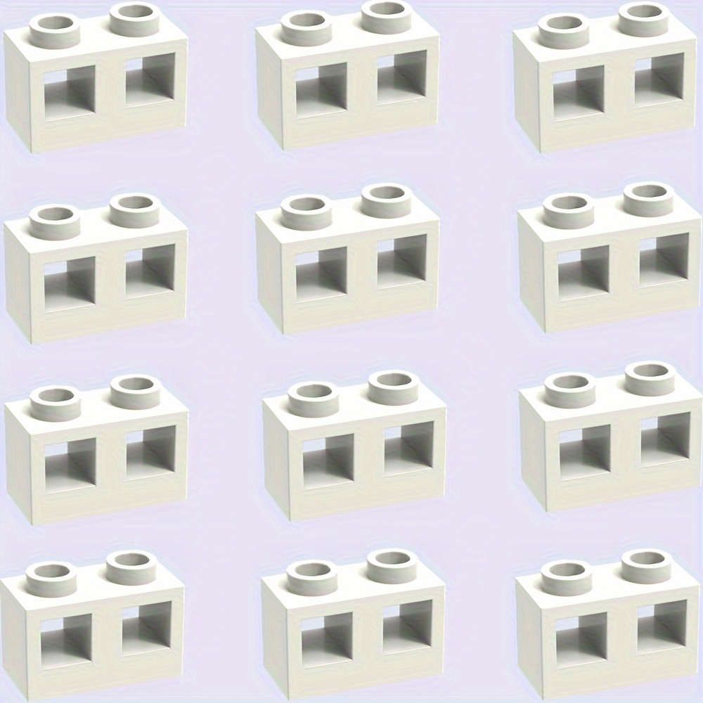 12pcs Building Blocks Set 1x2 High Wall Bricks with Dual Studs