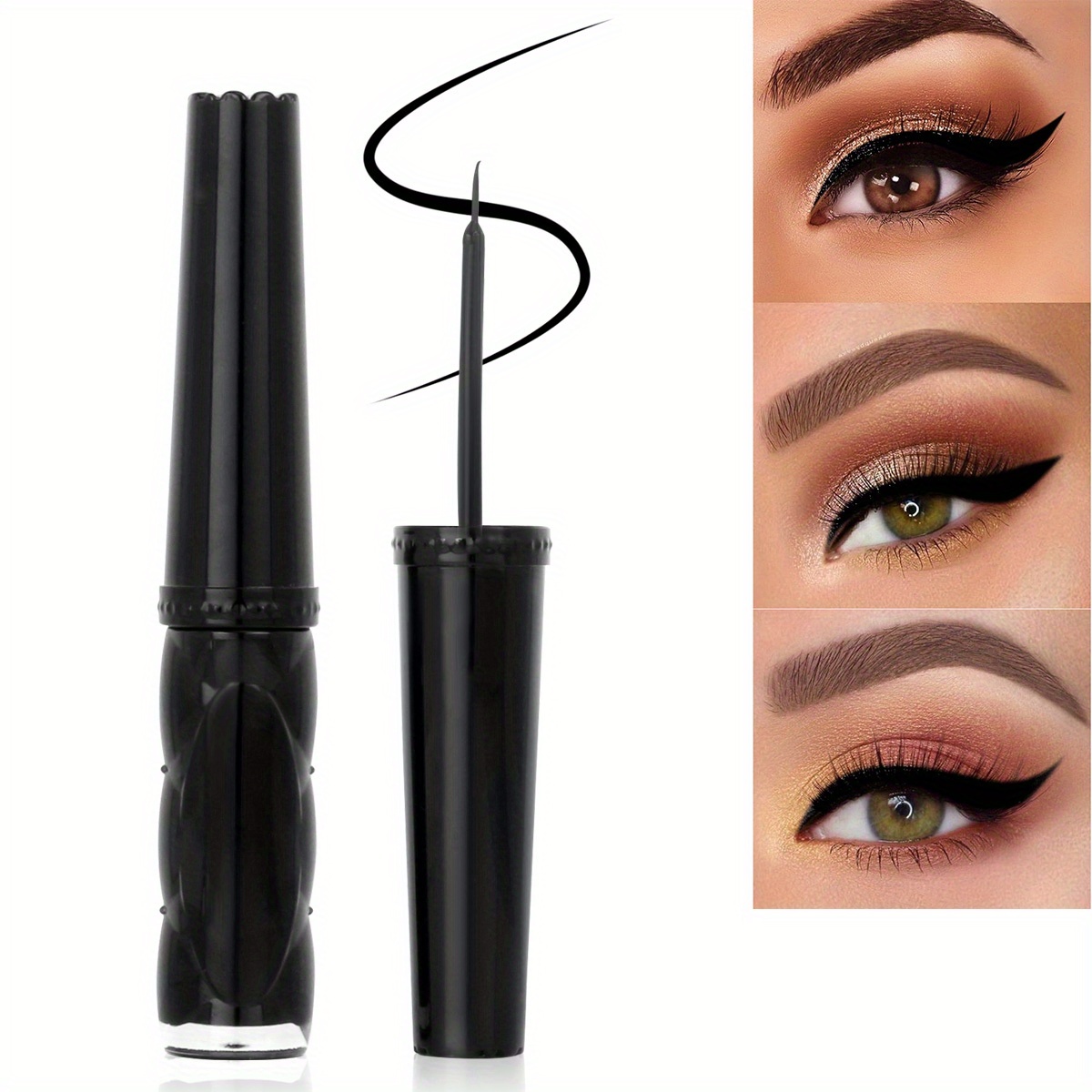 TEMU 1pc Waterproof Eyelash Glue - Quick-drying Transparent Adhesive, Low Formula For Sensitive Eyes & Contact Lens Users, Long-lasting Wear For
