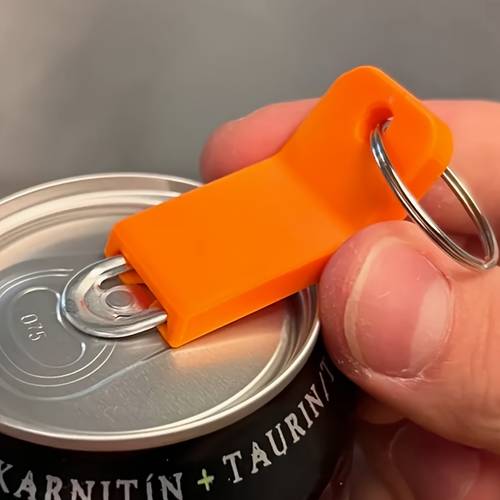 trekkflaskeåpner, enkel å bruke uten å hendene, med metallring for å unngå tap, praktisk å bære med seg, solid og