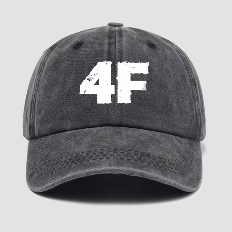 

Adjustable Baseball Cap With 4f Geometric Print - Ideal For Outdoor Activities, Travel, Camping, Sun Protection, Fishing, And Parties, Camping Hat