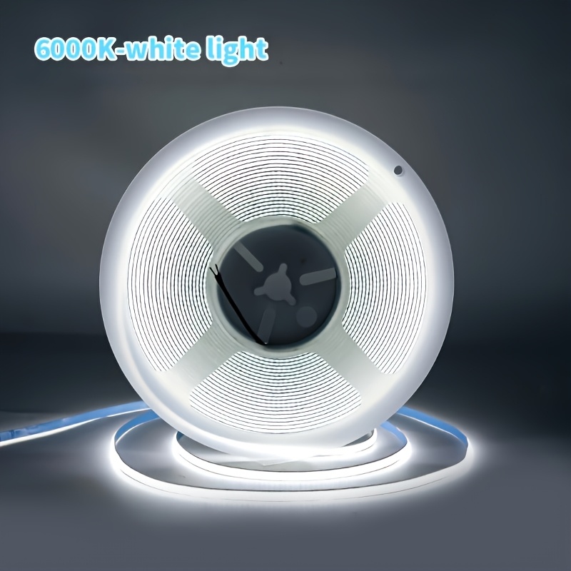 TEMU Usb Led Cob Strip Light Flexible Strip Light Usb Fixture Lighting Warm/cool/, High Density, Residential Self Adhesive Flexible Led Strip Light,