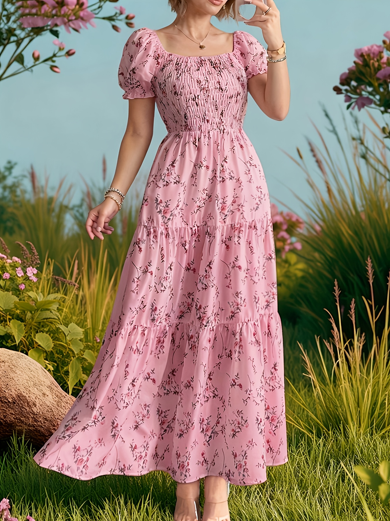 photo finish purple sequin lace up maxi dress Glow in the Dark Plunging Mesh Glitter Daisy Trumpet Dress petite / 0 / lilac