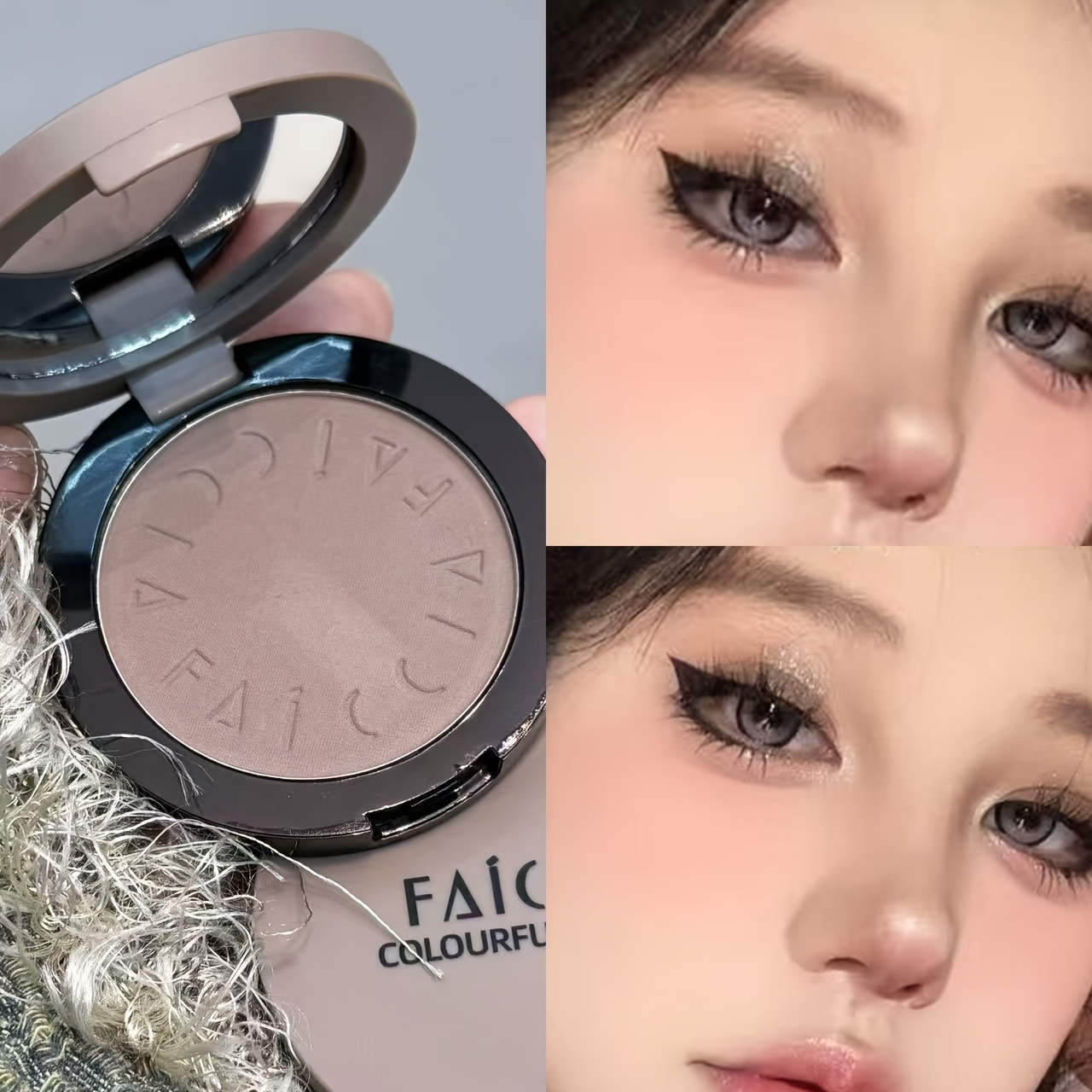 Image of Monochrome Nose Contour Shading Palette, 3d Nose Bridge And V-shaped Face, Shaping High Nose Bridge, For Facial Makeup, Waterproof And Convenient To Use, Valentine's Day Gift Faiccia