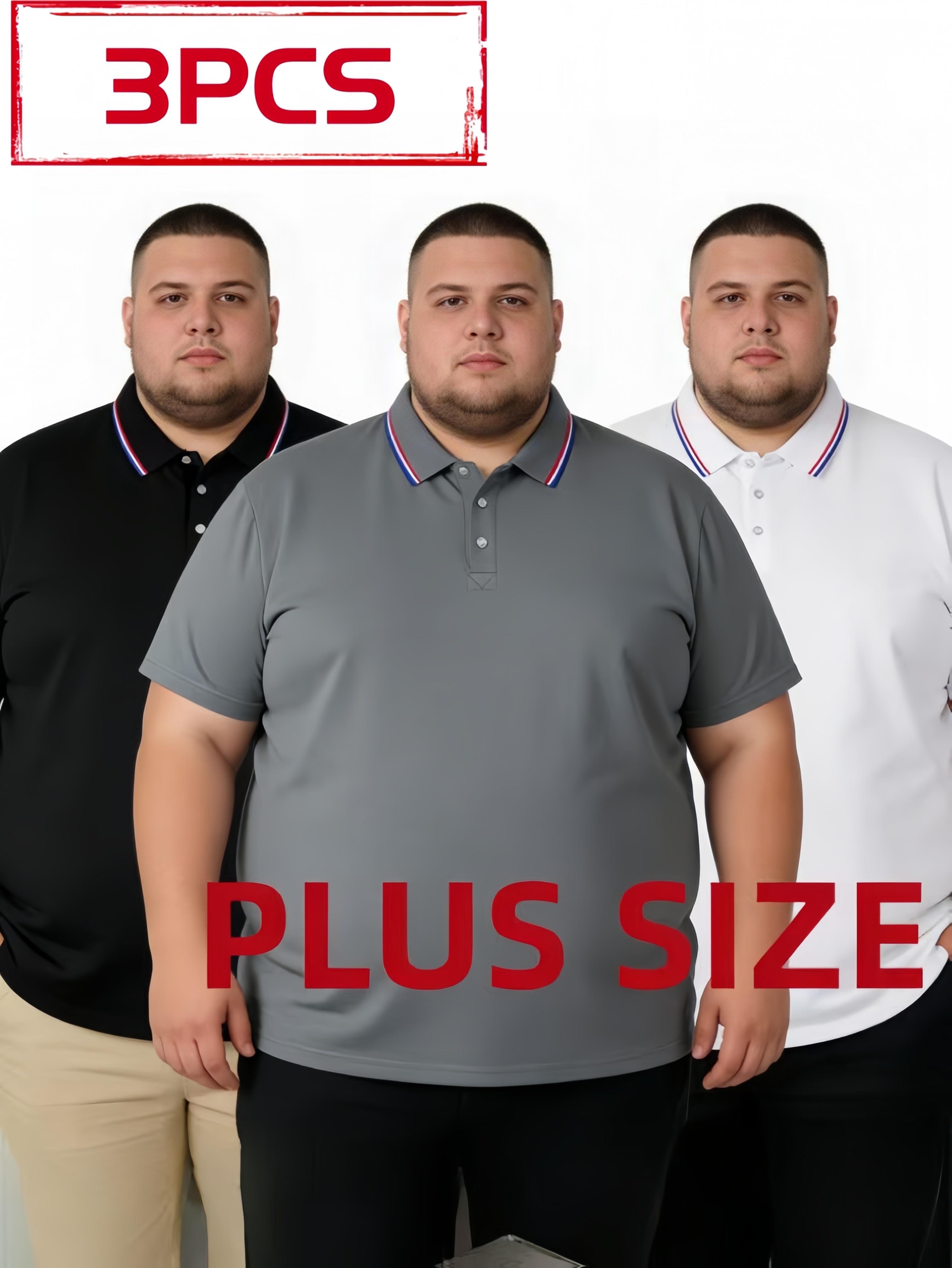 [3 piezas] camisetas   de manga corta para hombre, talla  , color   casual de moda, corte    , ideal para deportes  , running  ,     para el uso  