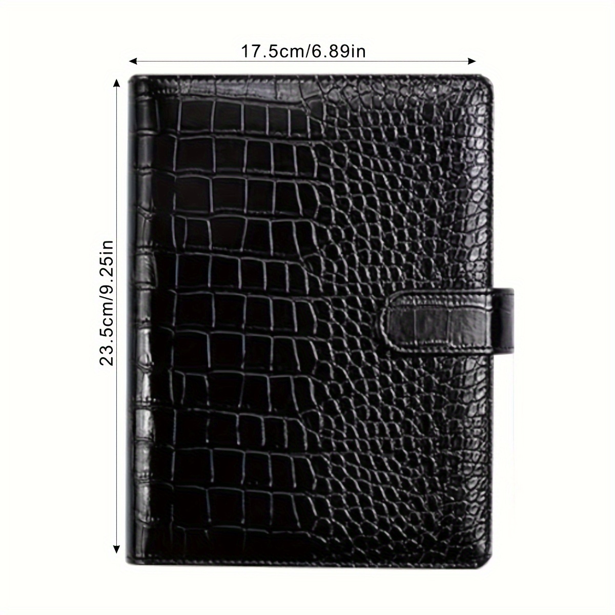 E-shop A5/A6 PU-Leder-Binder-Budget-Notizbuch mit 6 Ringen und stilvollem Design, persönlicher Organizer-Binder-Umschlag mit magnetischem