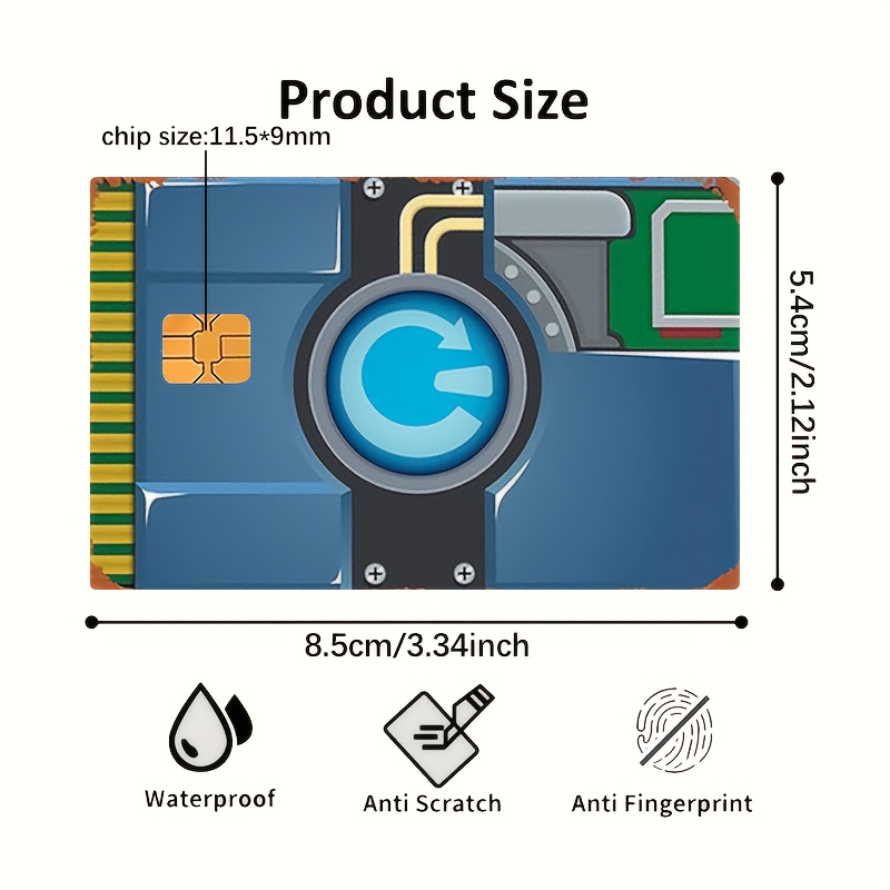 Funny Re_boot Card Debit Card Skin Credit Card Sticker Used For Ebt, Transportation, Keys, Credit Cards, Debit Cards, Card Skins, Protect Bank Cards, No Bubbles, Suitable For Small Chip Cards