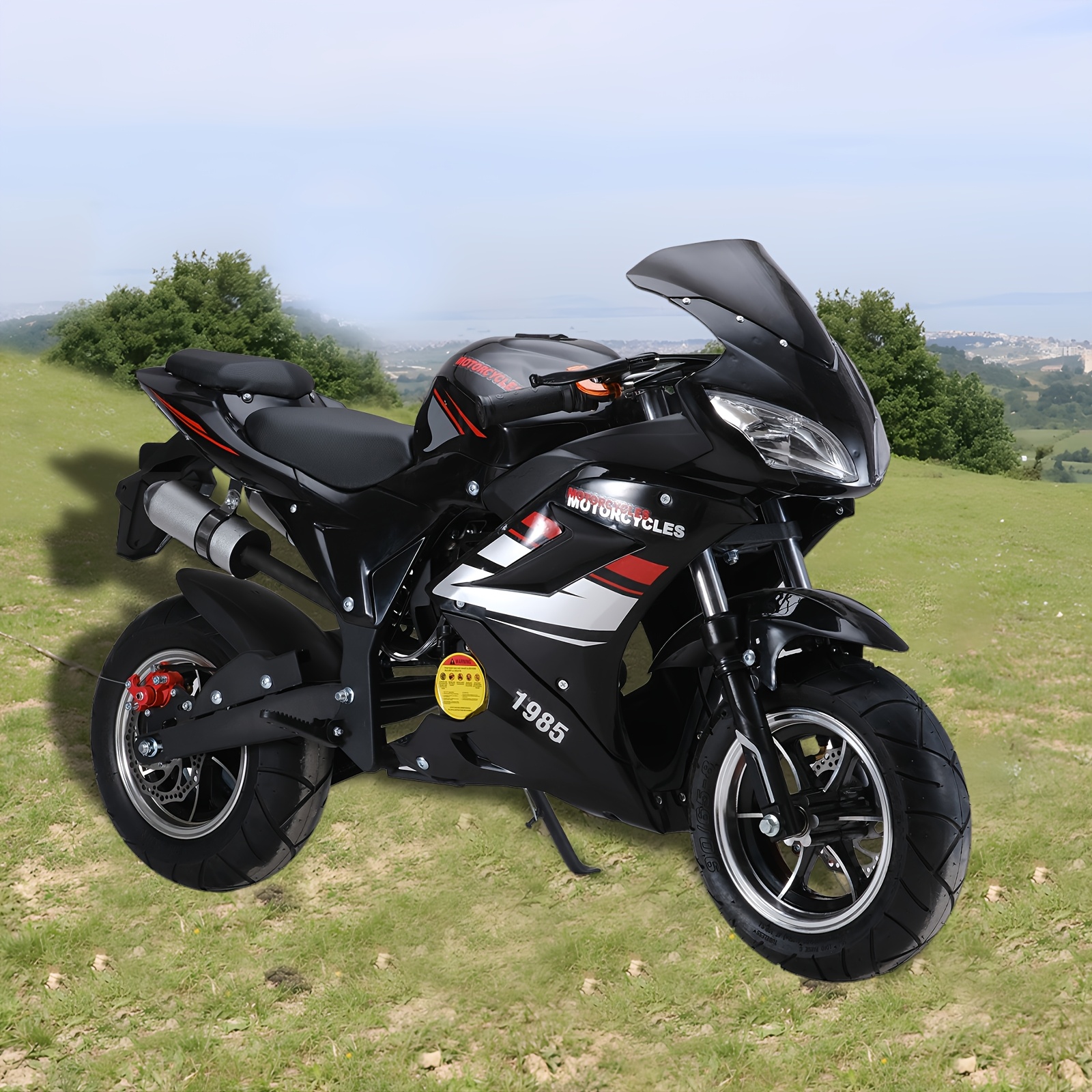 1 x gas motorcycle 49 mini dirt bike 8 inch gas - Temu