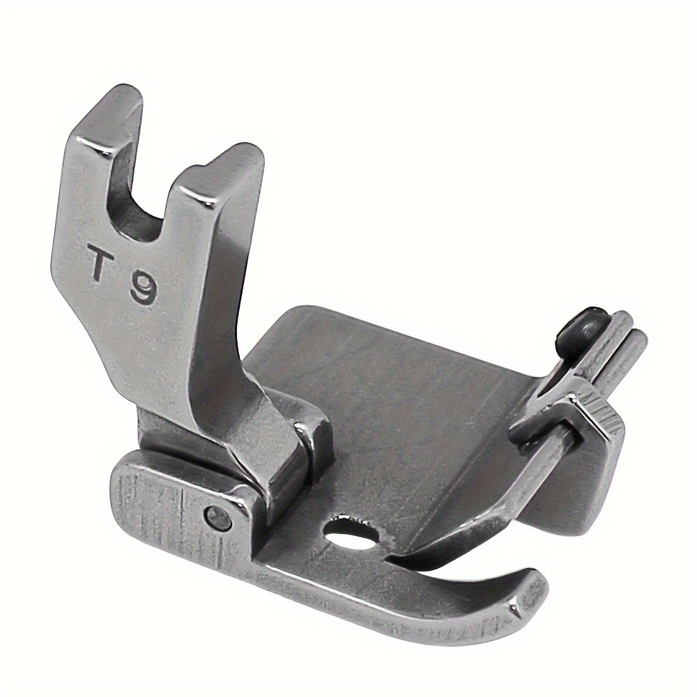 

T9 Presser Foot For Industrial Sewing Machines - Adjustable Hemming, Folding & Rolling Edge Guide, Steel Construction