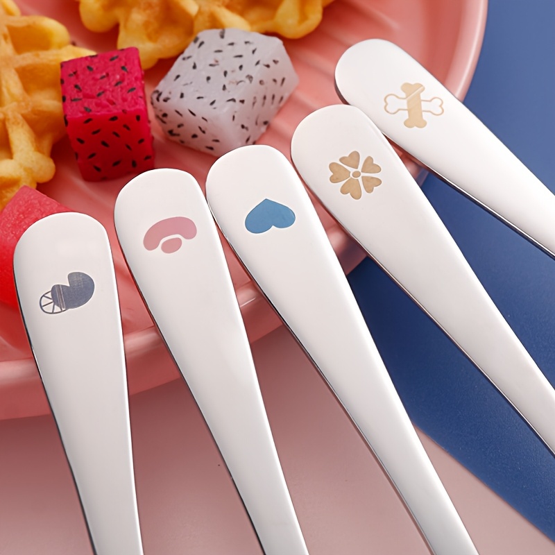personalized customization 2pcs box portable cutlery set with   reusable stainless steel   set cute cartoon cutlery with cutlery box suitable for travel outdoor camping gift       frogs deer Product details 0