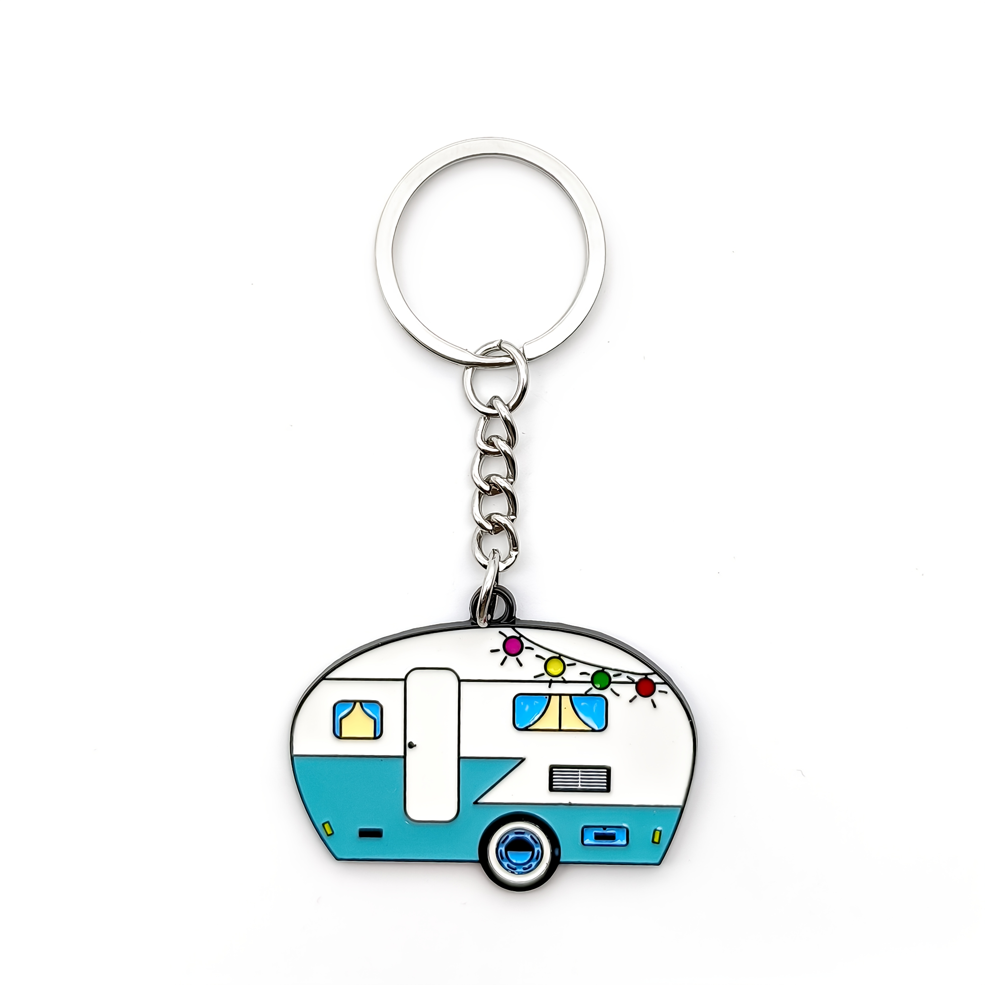 TEMU Camper Key Chain, Rv Key Ring Travel Trailer Camper Accessories Key Chain